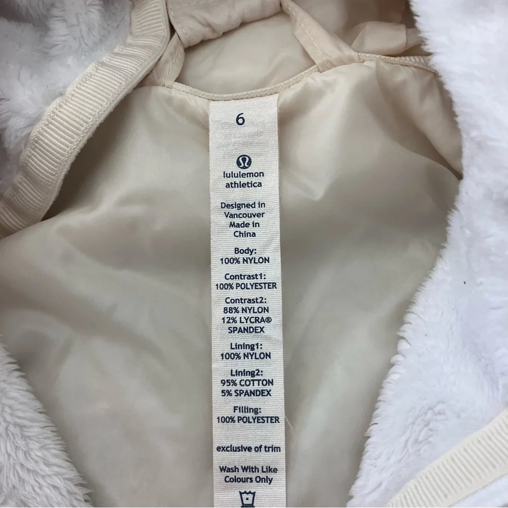 Special Edition Lululemon Uba Jacket/Hoodie in Cream - Picture 3 of 5